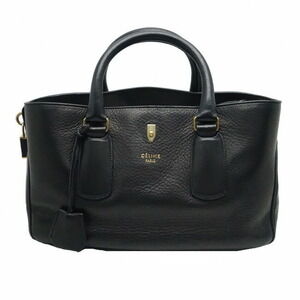 Celine Boogie Bag Black Leather Handbag